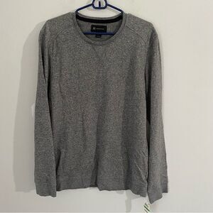 INC Men’s Crew Neck Long Sleeve Heather Gray Sweatshirt size L